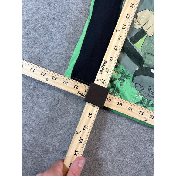 Vintage Y2K Cartoon Network Ben 10 Graphic T Shirt Kids Boys Medium Green Black - Picture 2 of 5